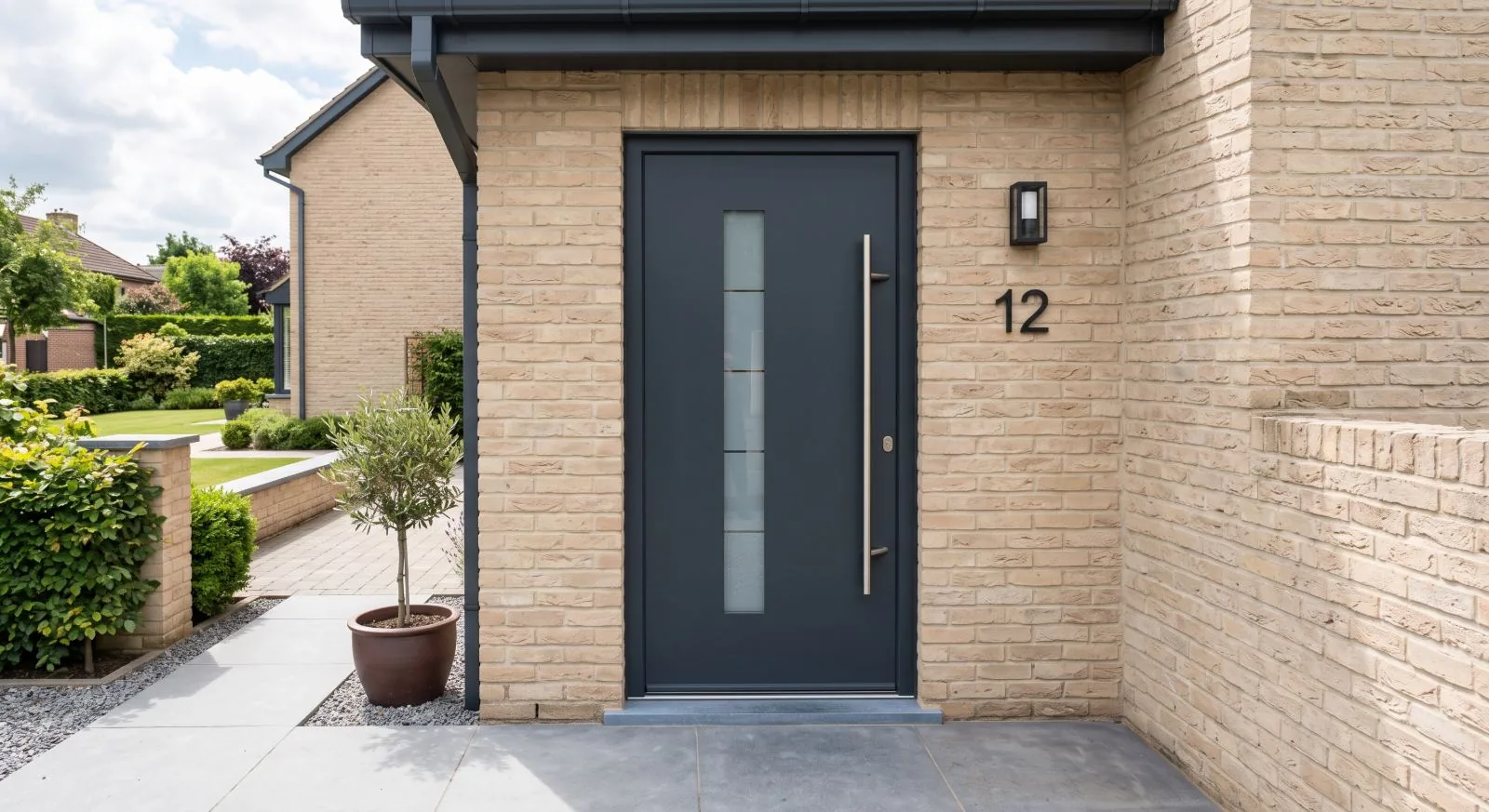 Porte d'entrée en aluminium